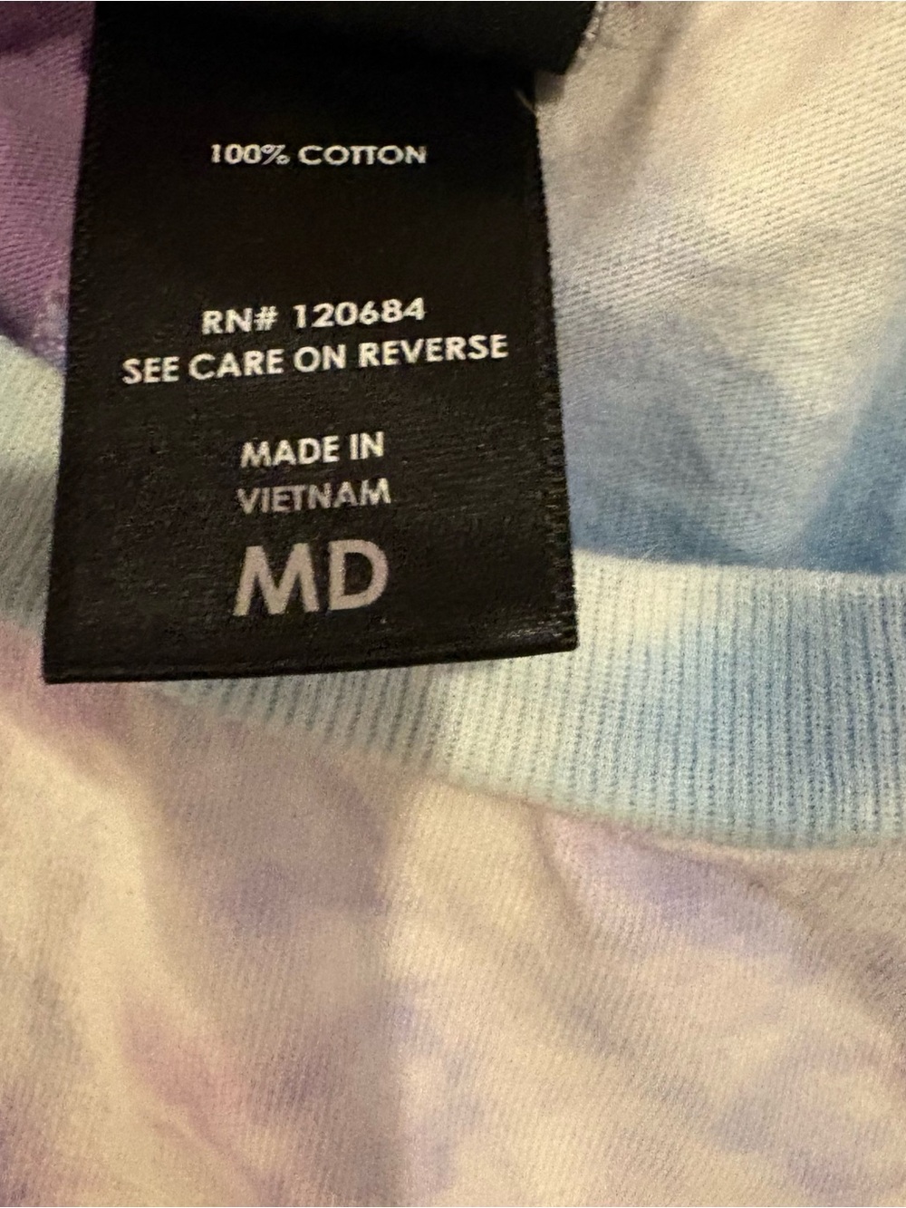 Disney Purple Blue Tie-Dye Stitch Sleeveless Tank - Picture 5 of 6